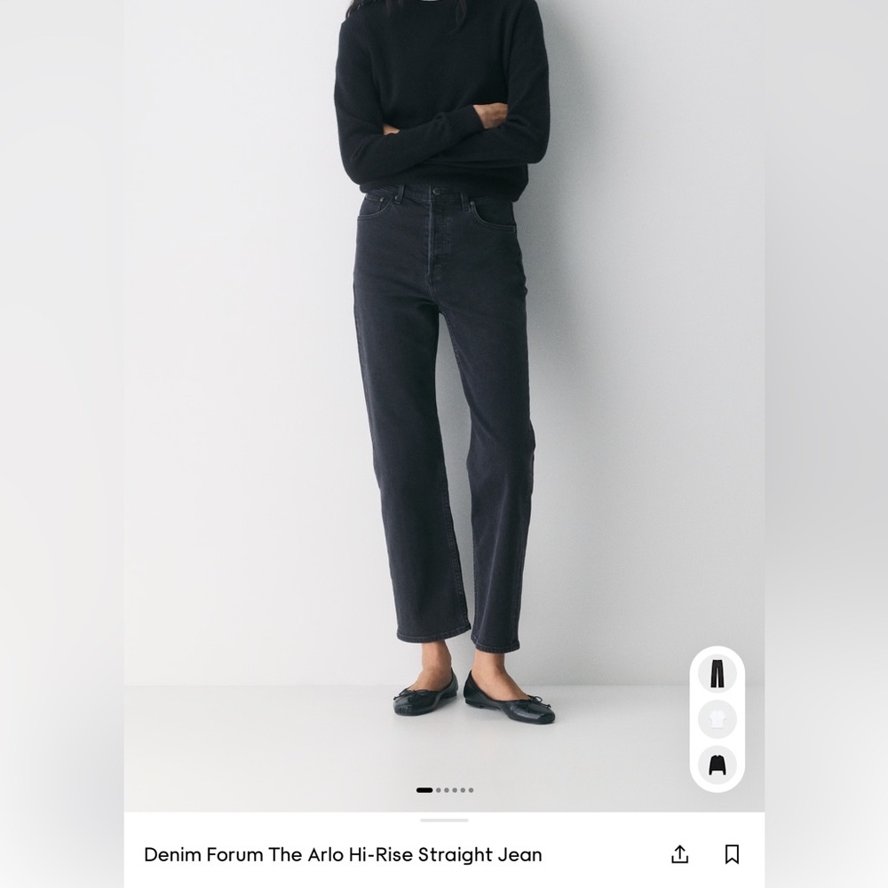 Denim Forum the Arlo Hi-Rise Straight Jean